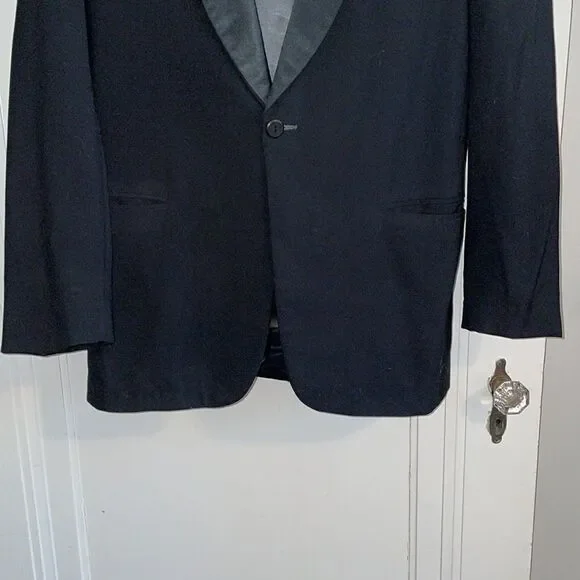 Vtg After‎ Six by Rudofker black tuxedo jacket
